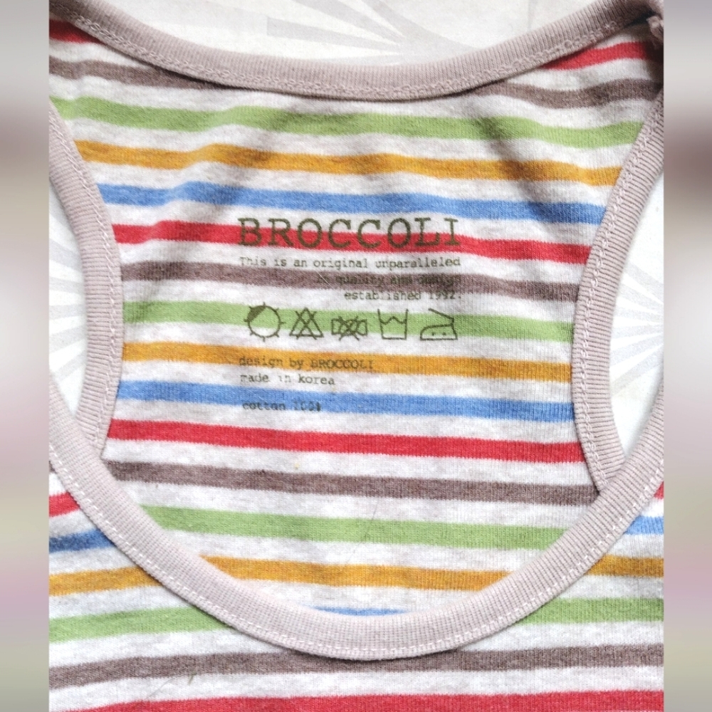 Broccoli Brand Striped Tank - Picture 2 of 5